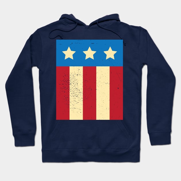 Vintage American Flag Hoodie by Kyle O'Briant